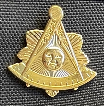 Past Master Lapel Pin w/ Rays Goldplate